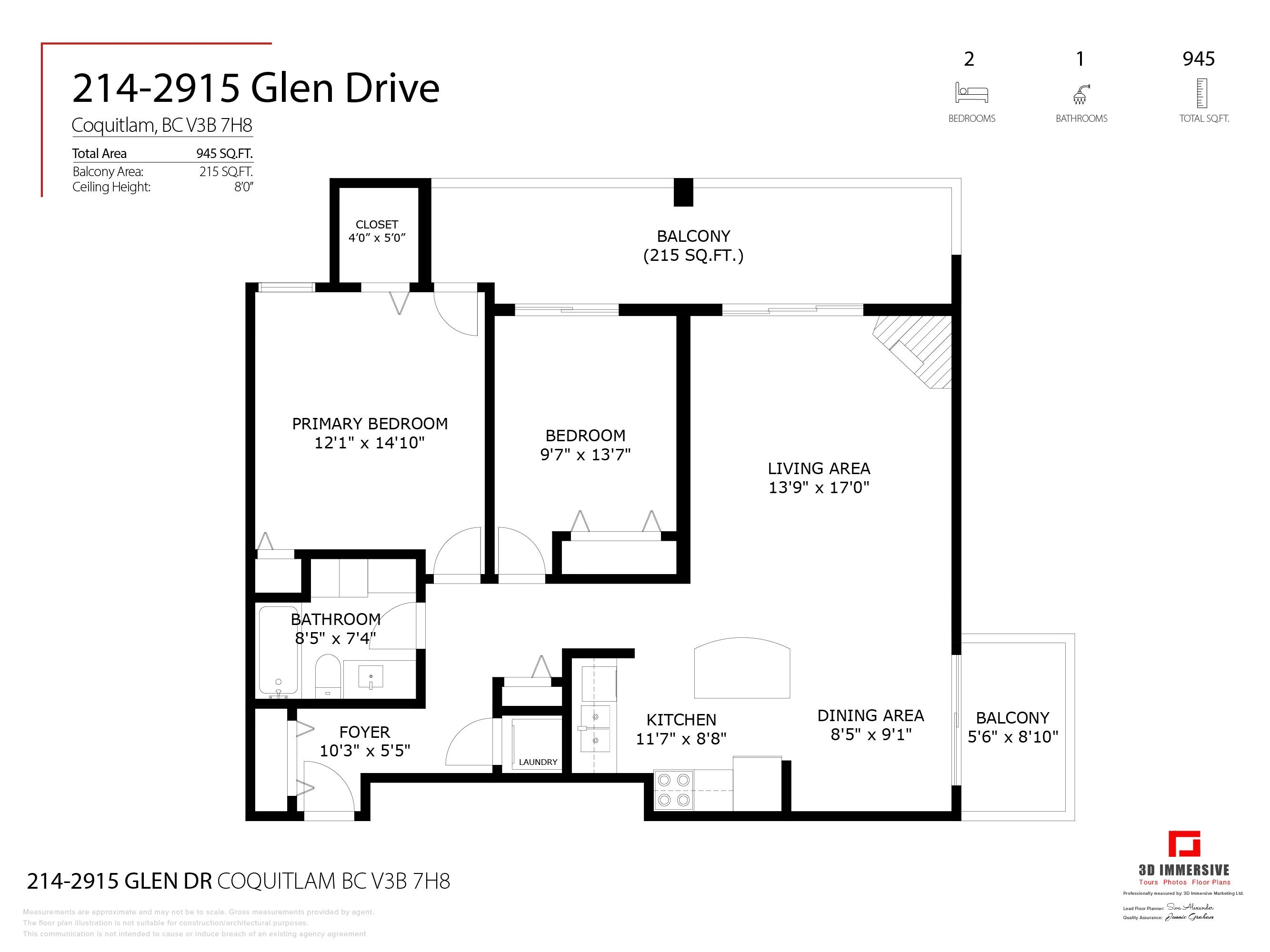 214 2915 GLEN DRIVE 32